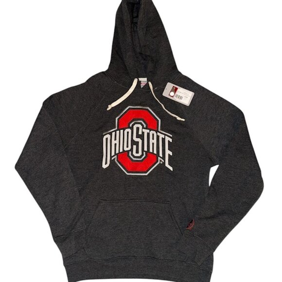 Ohio State Buckeyes Tribute Hoodie w/ Stiched Logo (M) Dark Gray - Picture 1 of 4